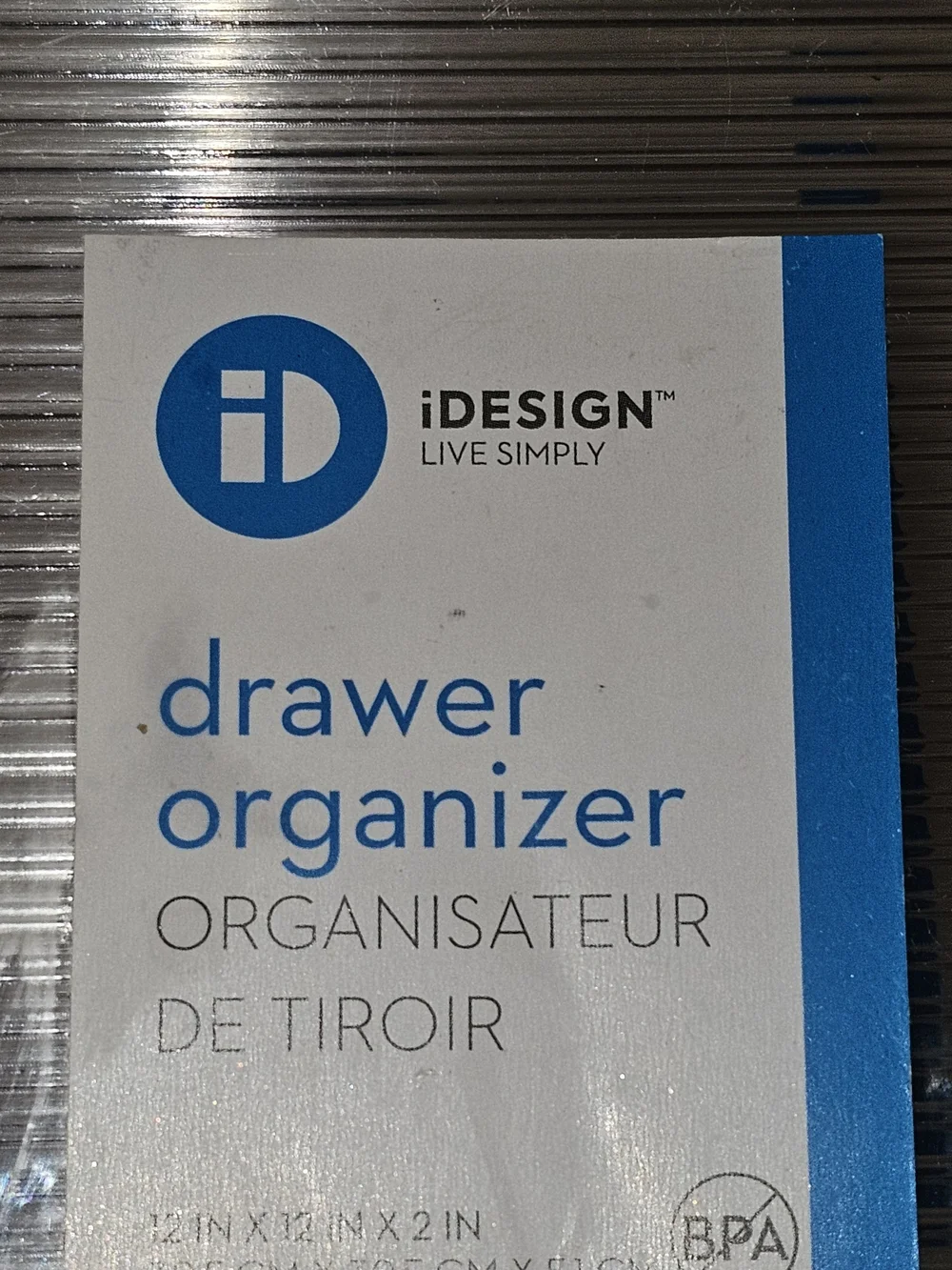 IDesign From The Container Store Clear Plastic Drawer Organizer-Set Of 3